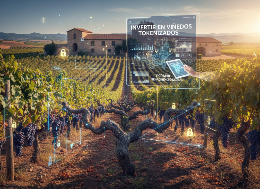 Invertir en viñedos tokenizados en España