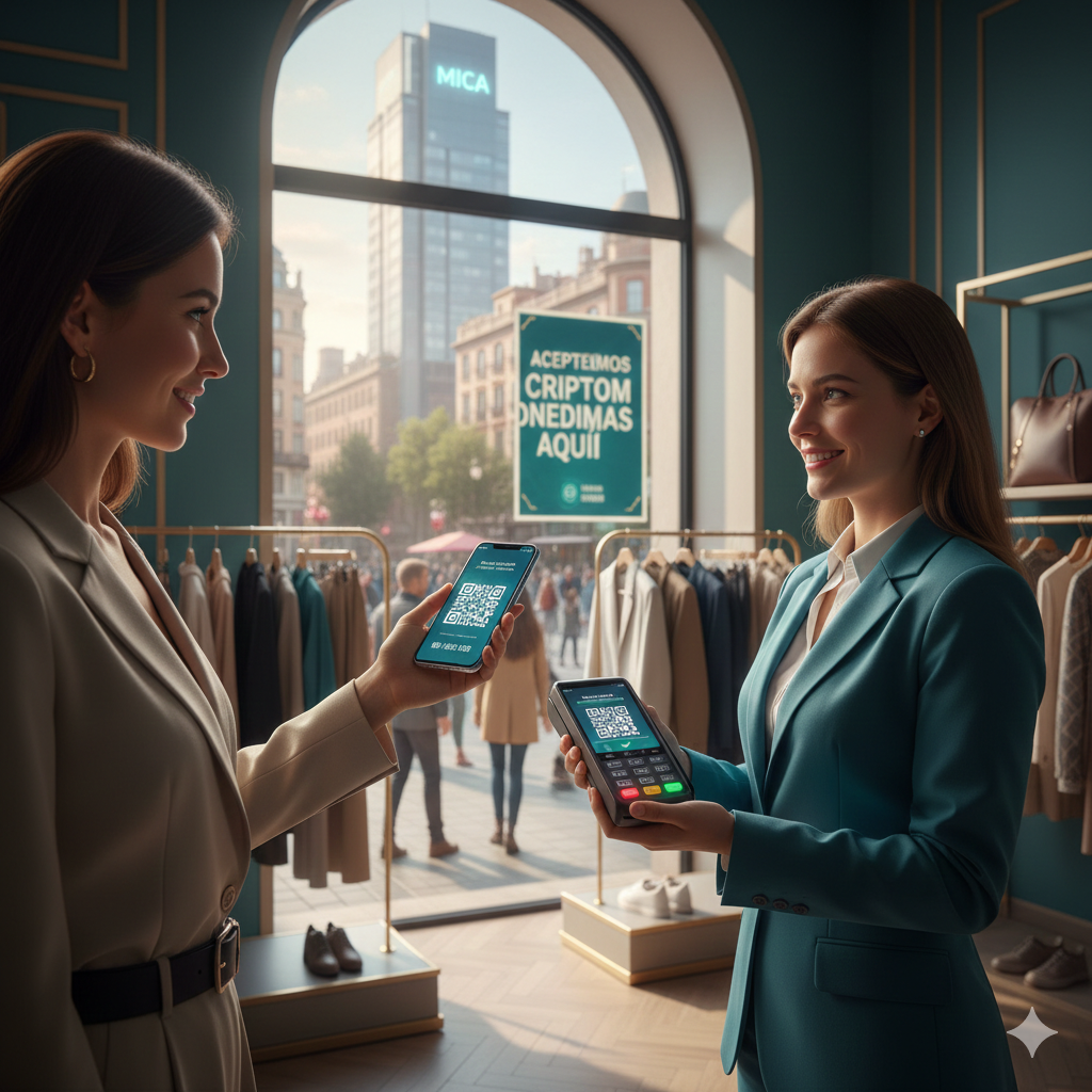 Pagar con criptomonedas en comercios de España